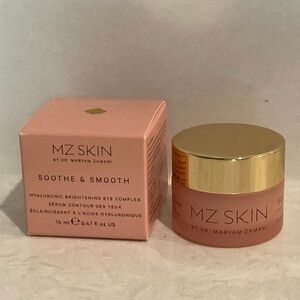 MZ SKIN Soothe & Smooth Hyaluronic Brightening Eye Complex 14ml Full Size BNIB
